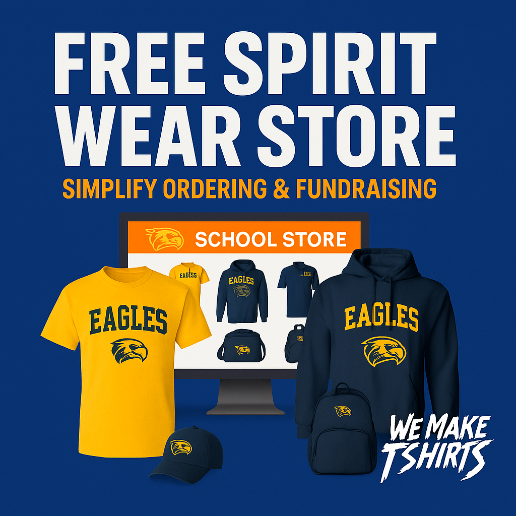 Custom Panthers spiritwear including t-shirts and hoodies designed by We Make T-Shirts